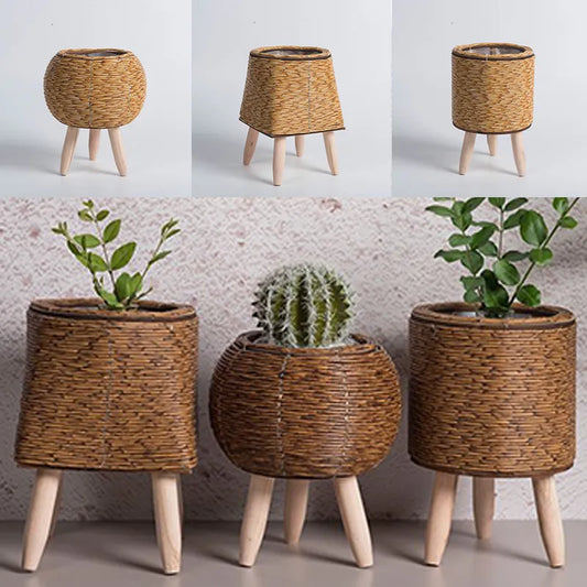 Nordic Flower Pot Woven Basket