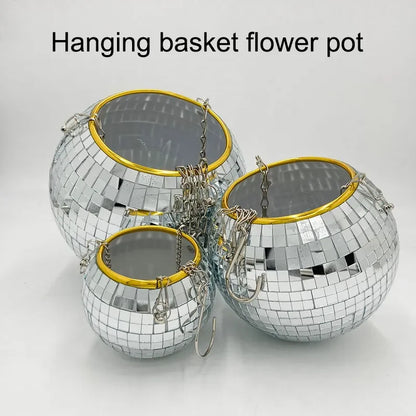 Disco Ball Flowerpot