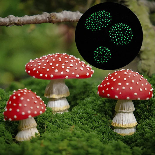 Mini Glow In The Dark Mini Mushroom